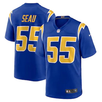 mens nike junior seau royal los angeles chargers retired pl